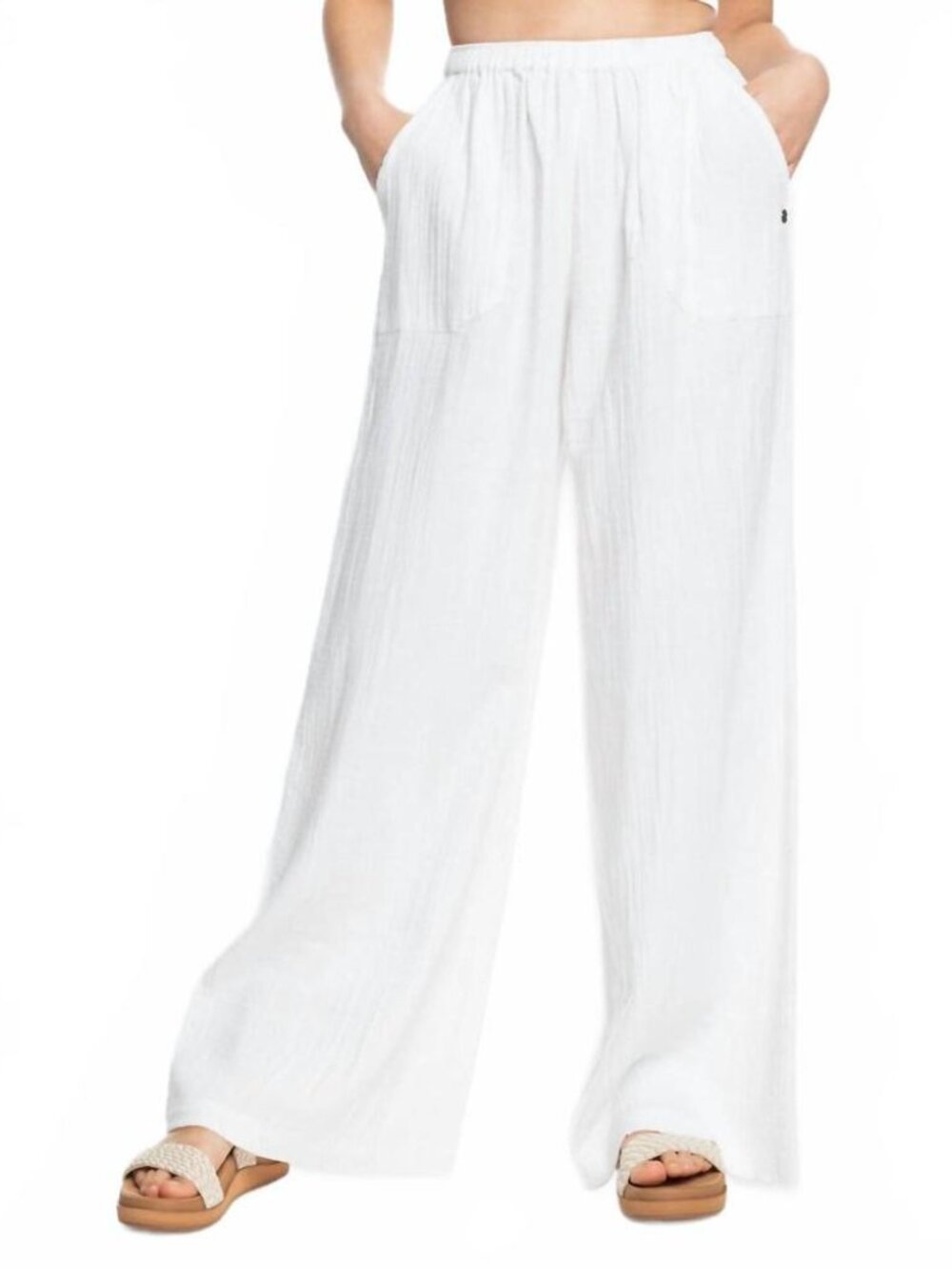 NEW ROXY what a vibe pant in snow white XL